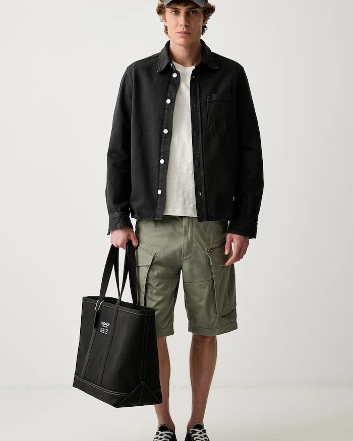 G-Star erkek pamuk elastan kısa cargo şort Rovic zip relaxed 1/2