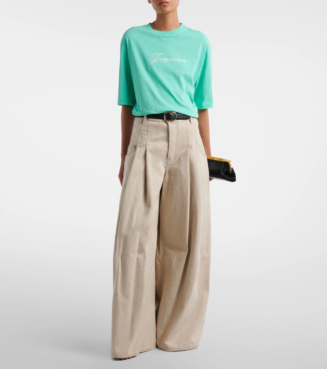 Jacquemus - Logo cotton and hemp jersey T-shirt