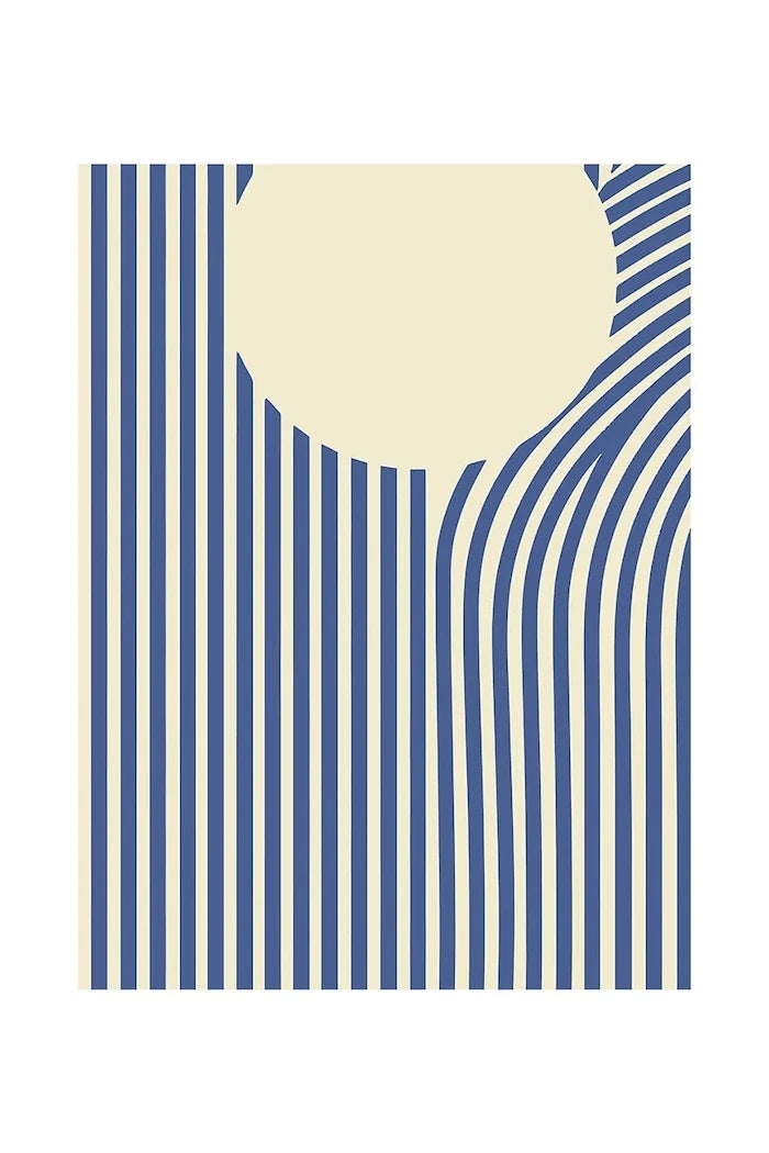 Akrilik Cam Üzerine Grafik a.i art HARTMAN Geometric Abstract 04, 30 x 40 cm