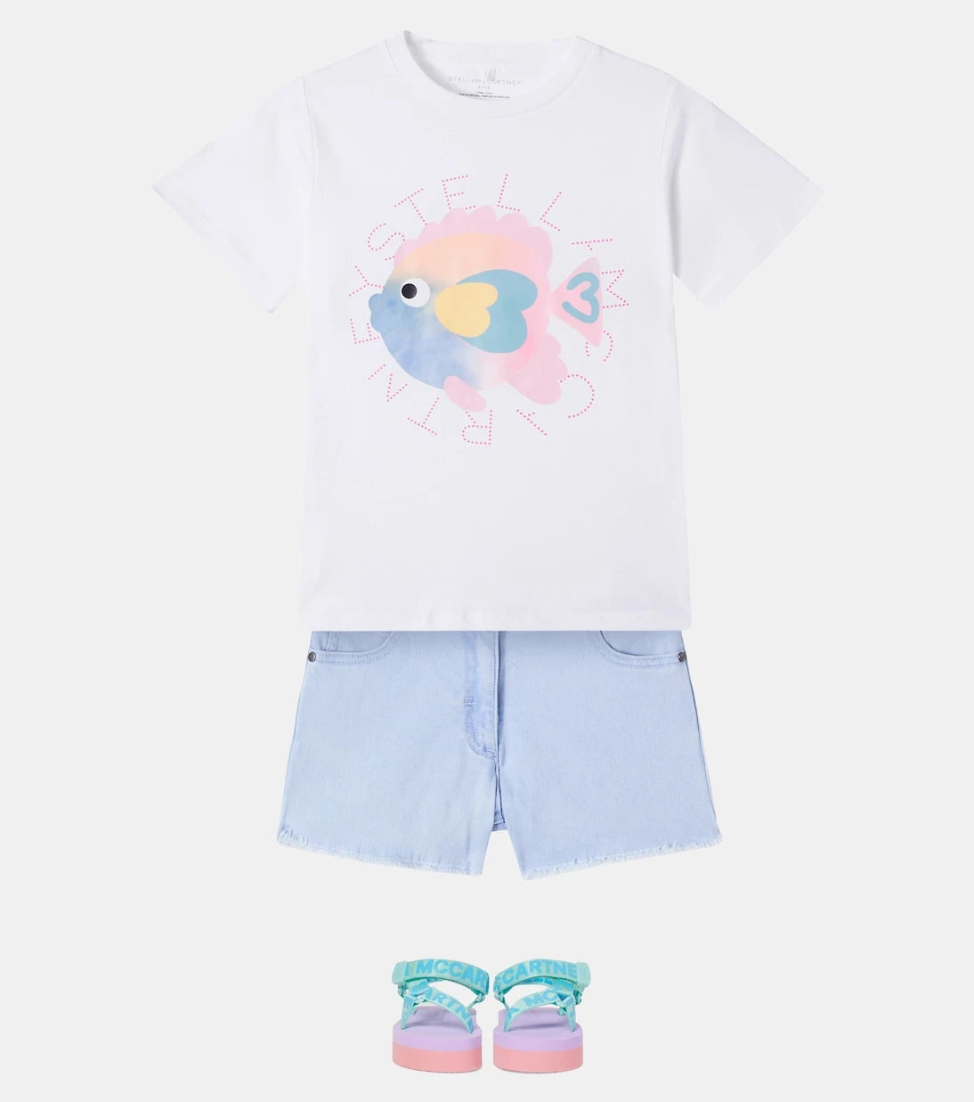 Stella McCartney Kids - صنادل بشعار العلامة التجارية