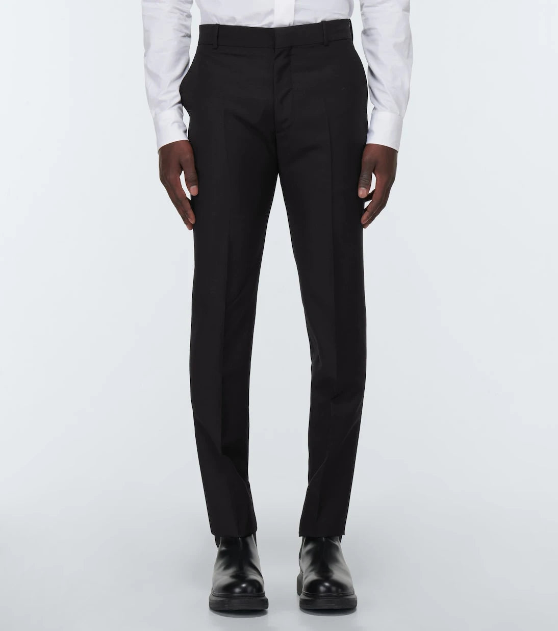 McQueen - Wool and mohair slim pants