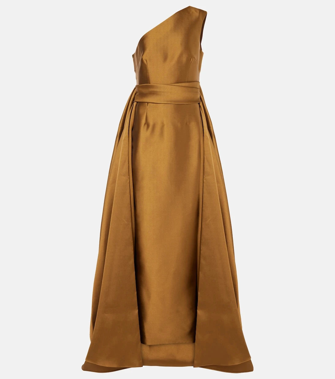 Solace London - Charo one-shoulder twill gown