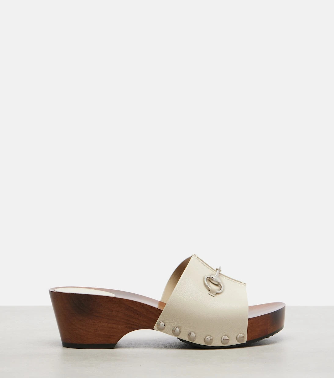 Gucci - Horsebit leather clogs