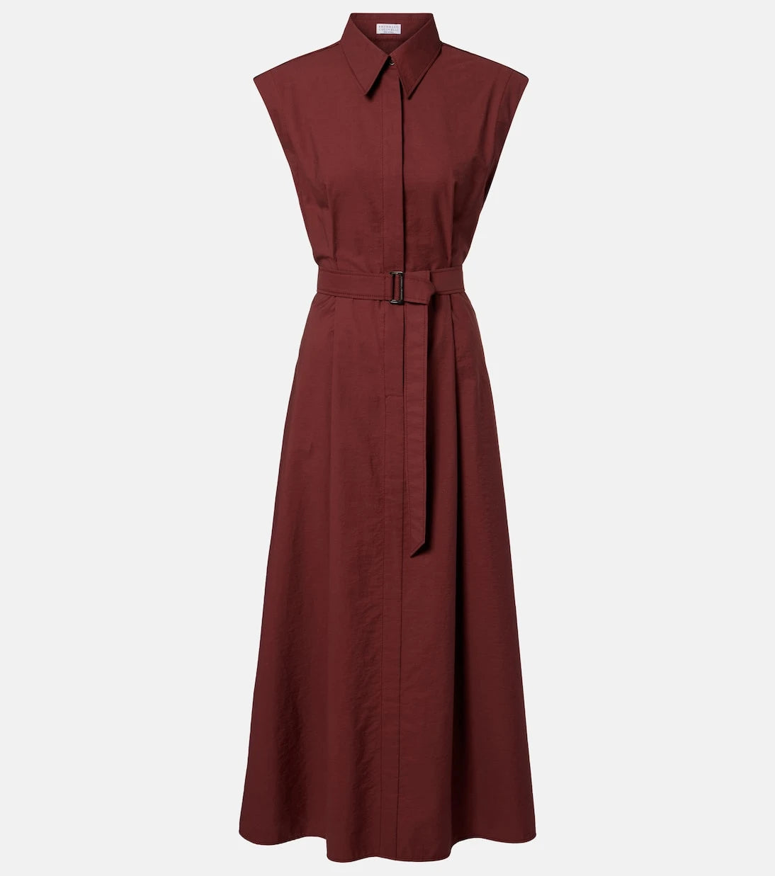 Brunello Cucinelli - Monili cotton-blend midi dress