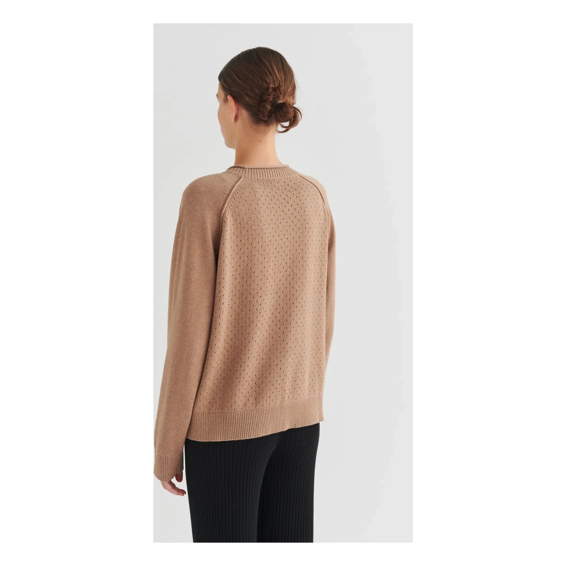FUB - Pointelle sweatshirt | Ecru