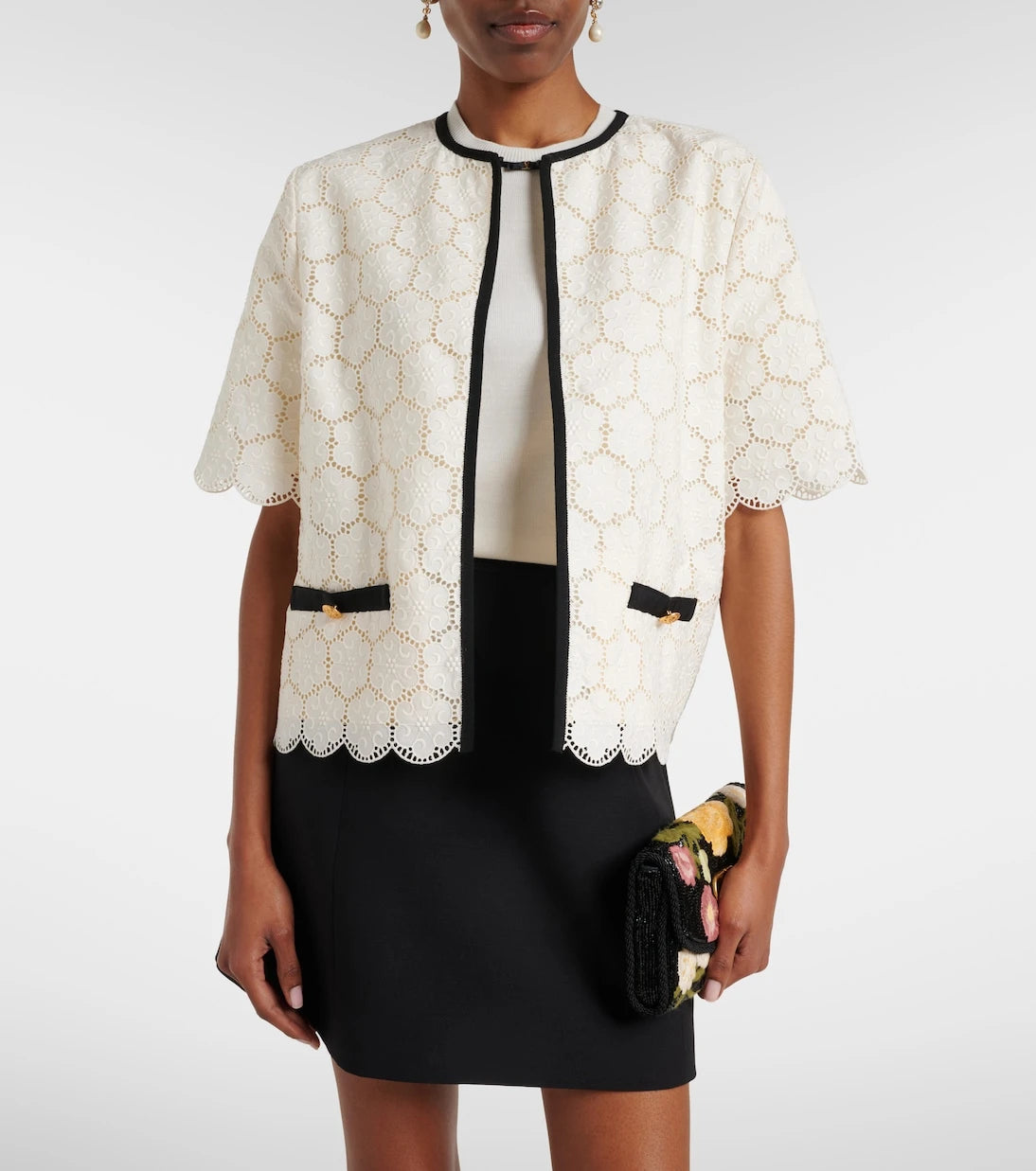 Valentino - Embroidered cotton jacket