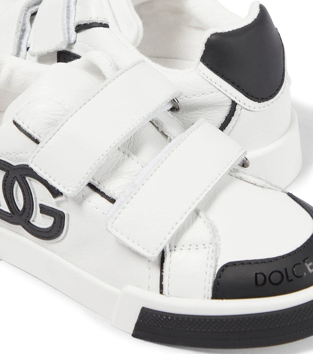 Dolce&Gabbana Kids - Logo leather sneakers