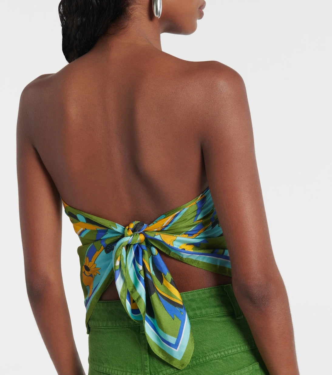 Christopher Esber - Floral silk scarf