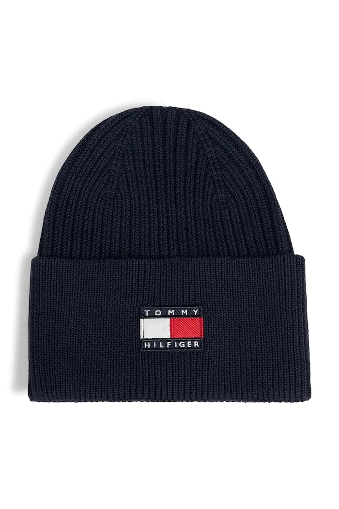 Tommy Hilfiger çocuk pamuk beanie şapka