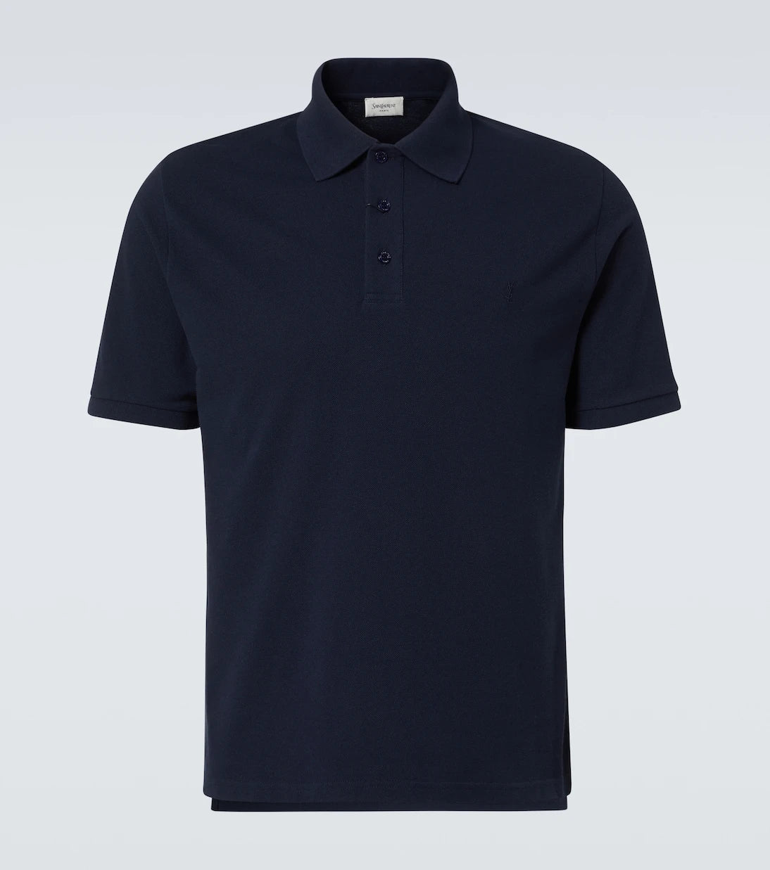 Saint Laurent - Cotton-blend polo shirt
