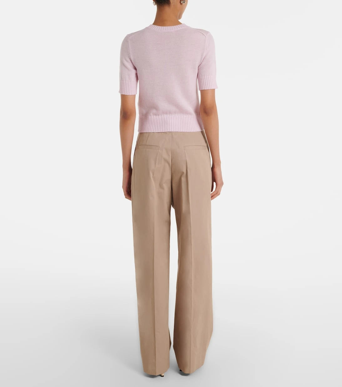 Jil Sander - Pleated cotton wide-leg pants