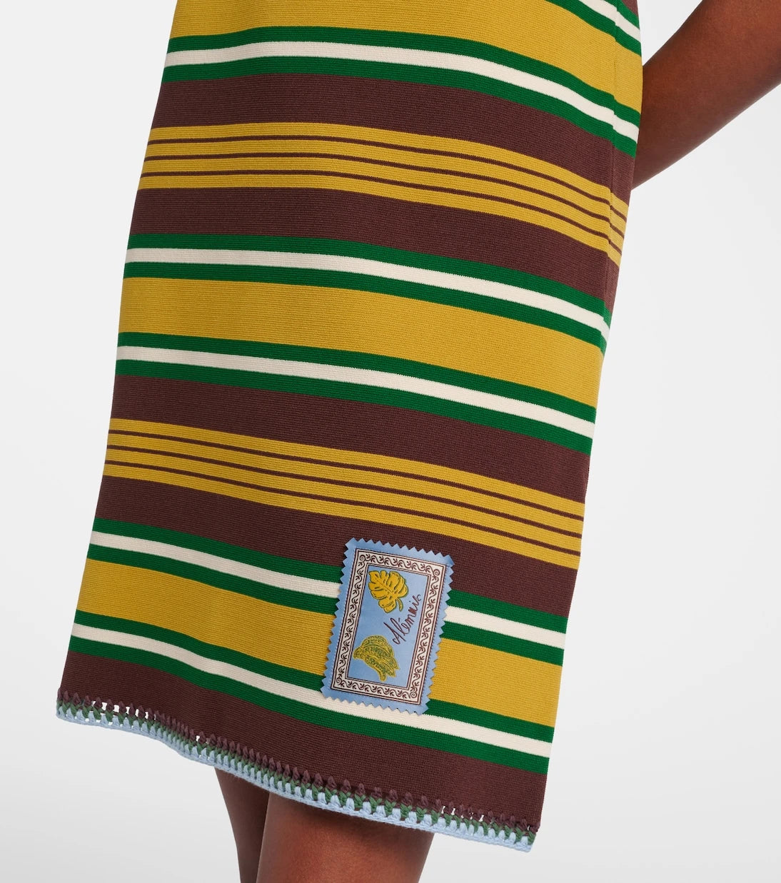 Alémais - Clover striped knitted minidress