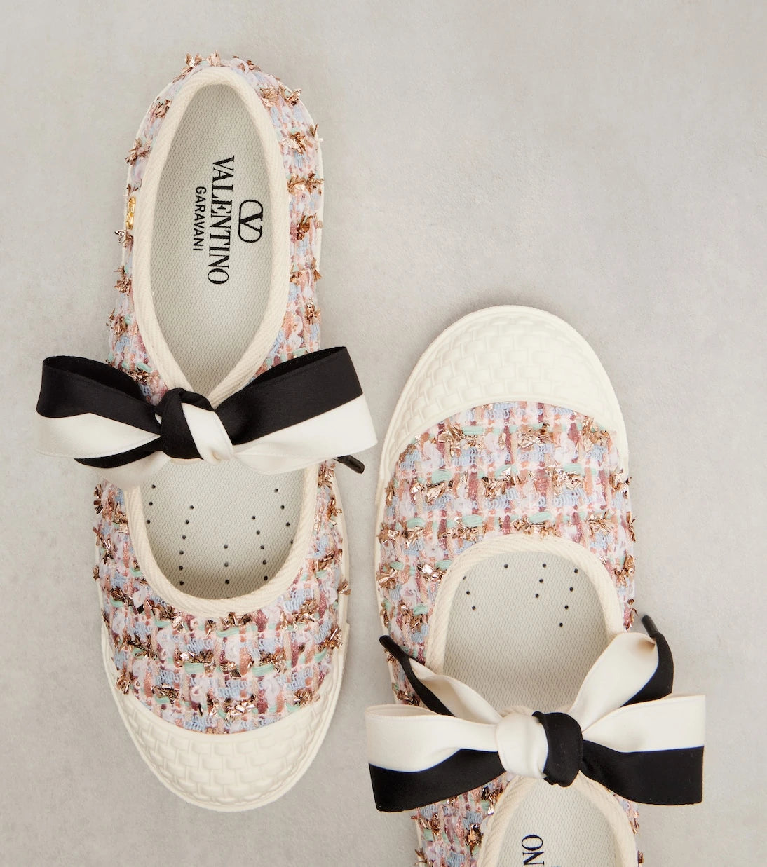 Valentino Garavani - Bay By Bay checked tweed sneakers