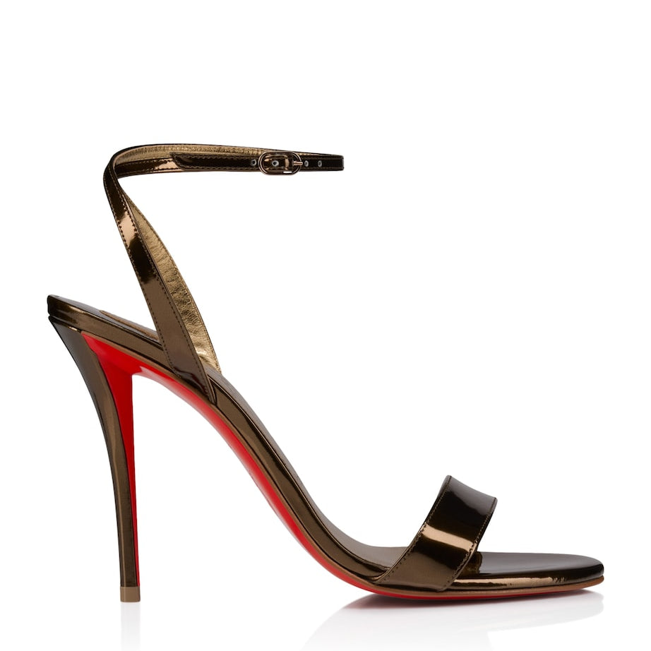 Miss Z Patent Leather Heeled Sandals 100