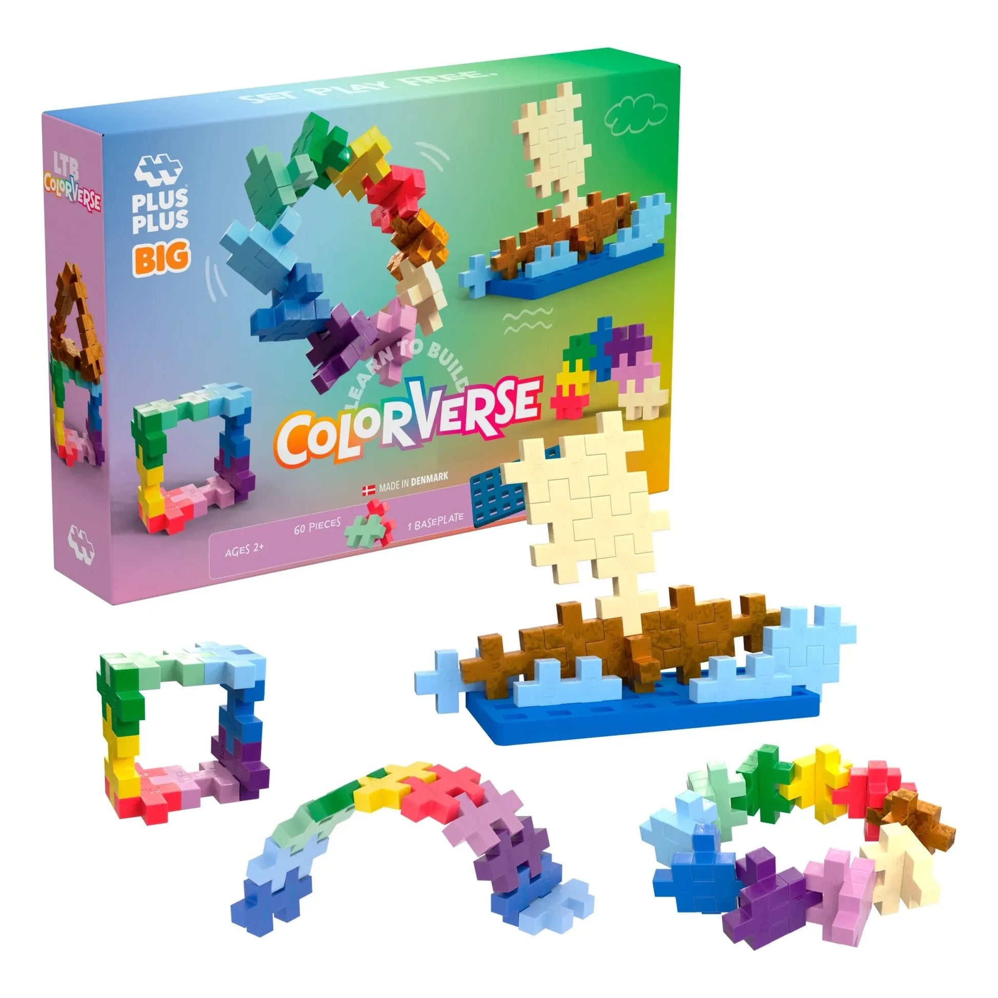 Plus-Plus - Colorverse discovery set - 60 pieces