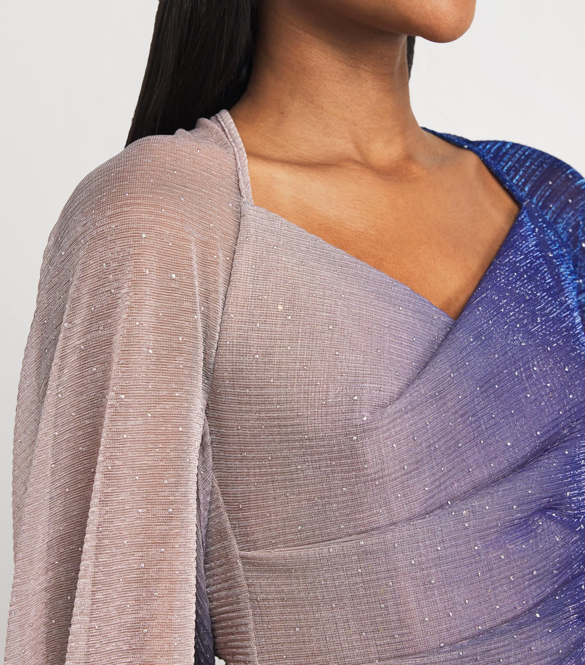 Embellished Ombré Maxi Dress