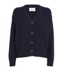 Navy Cashmere Boxy Cardigan