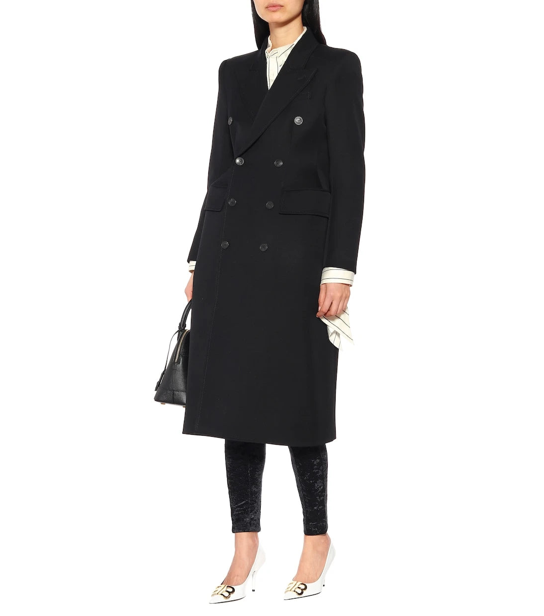 Balenciaga - Hourglass wool-blend coat
