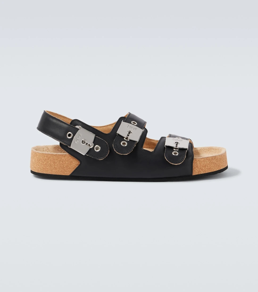 Balenciaga - x Scholl leather sandals