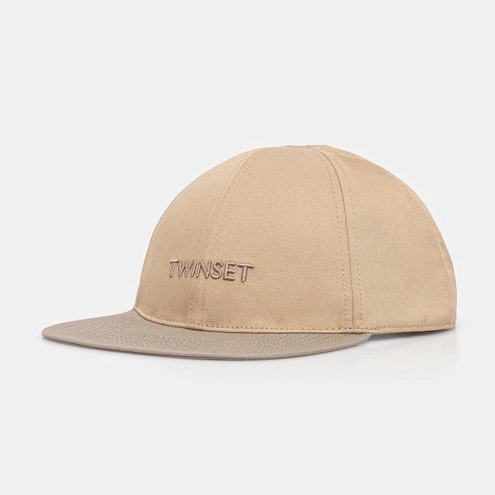 Памучна шапка с козирка Twinset