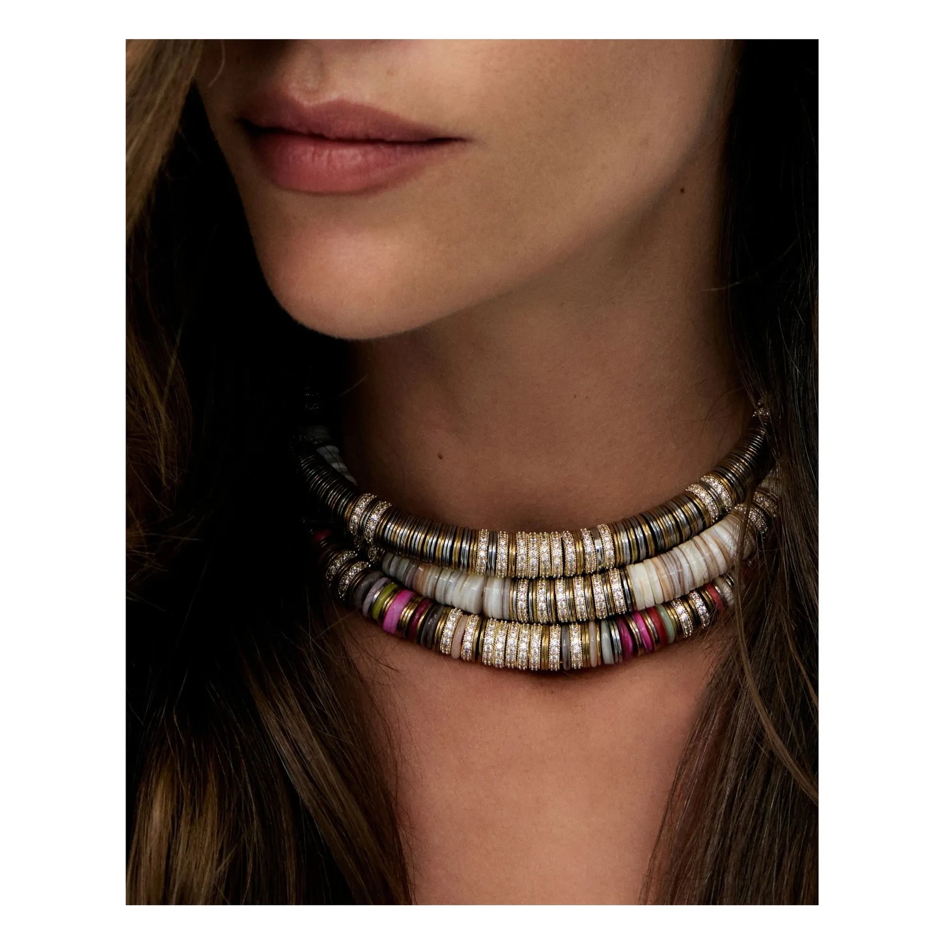Sigal - Sculpt Rondelle necklace | Gold