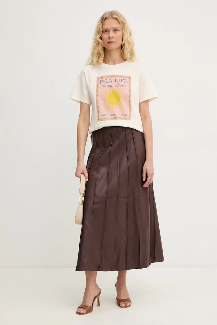 Памучна тениска Weekend Max Mara PANTERA