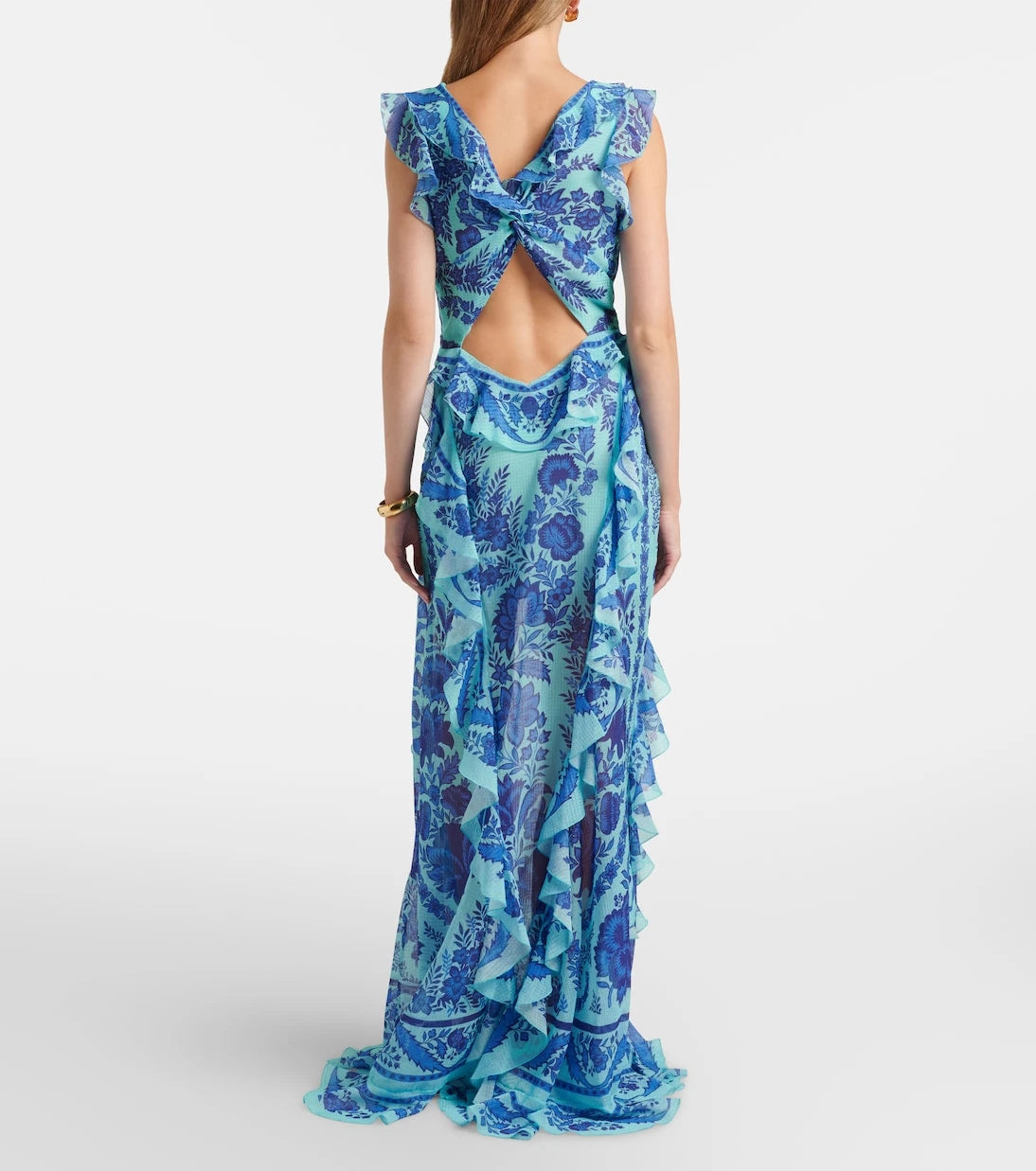 Etro - Floral ruffled gown
