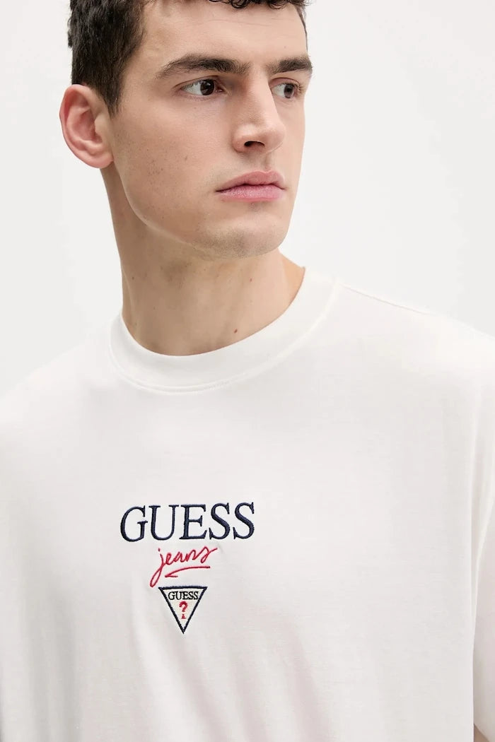 Guess Jeans Erkek Pamuklu Oversize Tişört