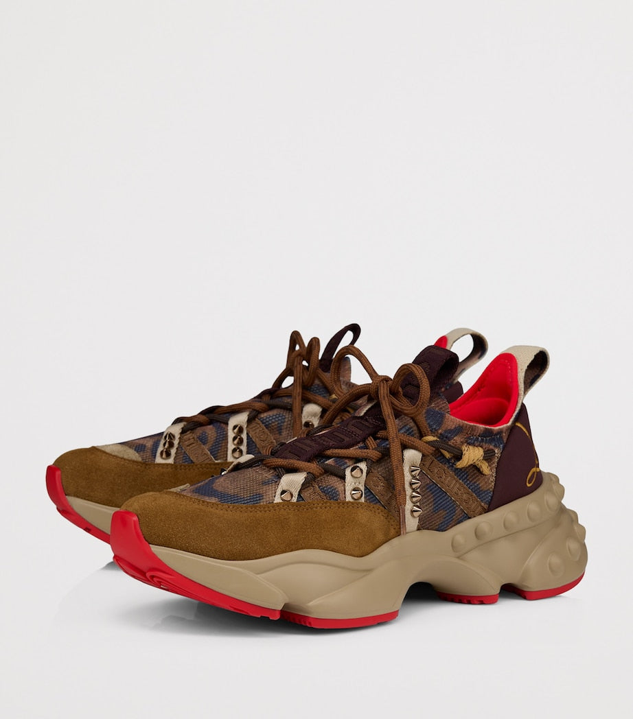 Christian Louboutin Red Trailnrun Sneakers