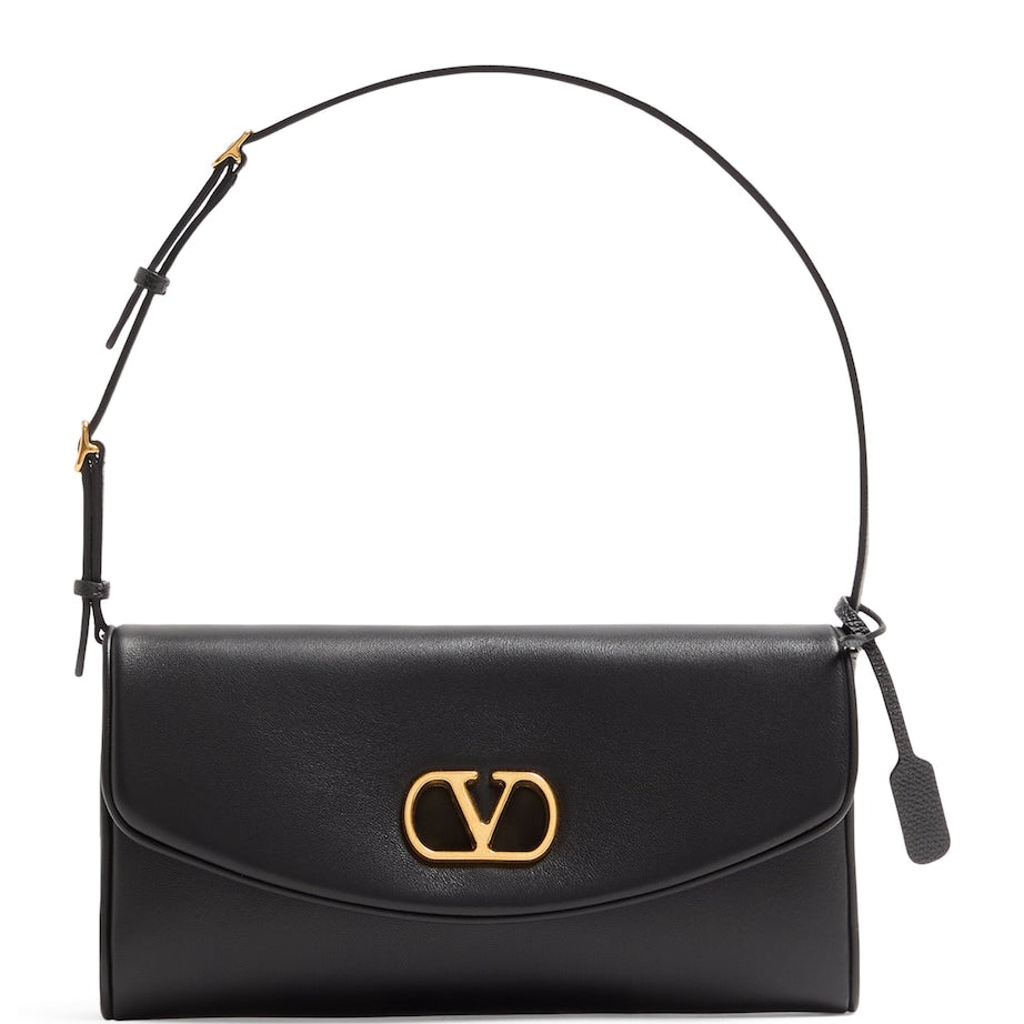 Valentino Garavani Leather Vain Soft Shoulder Bag