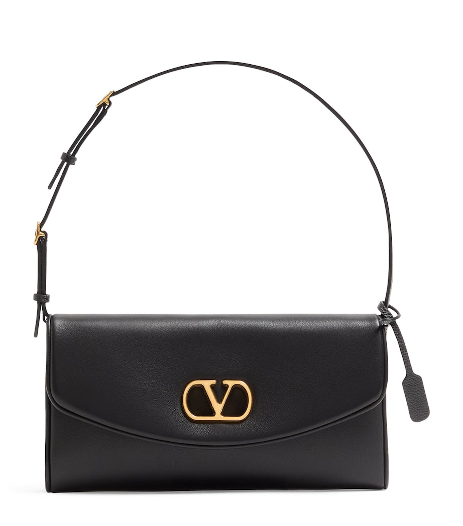 Valentino Garavani Leather Vain Soft Shoulder Bag