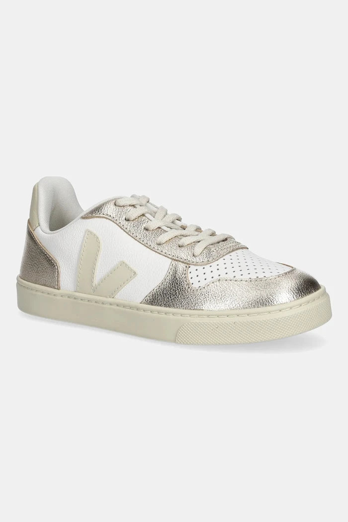Детски кожени маратонки Veja Small V-10 Laces