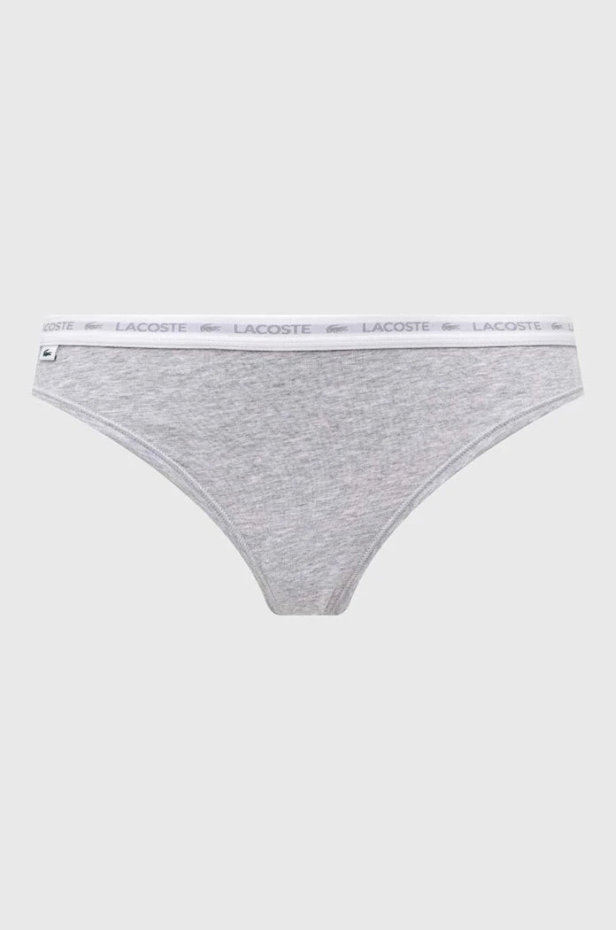 Lacoste Pamuk ve Elastanlı Kadın String Külot 3'lü
