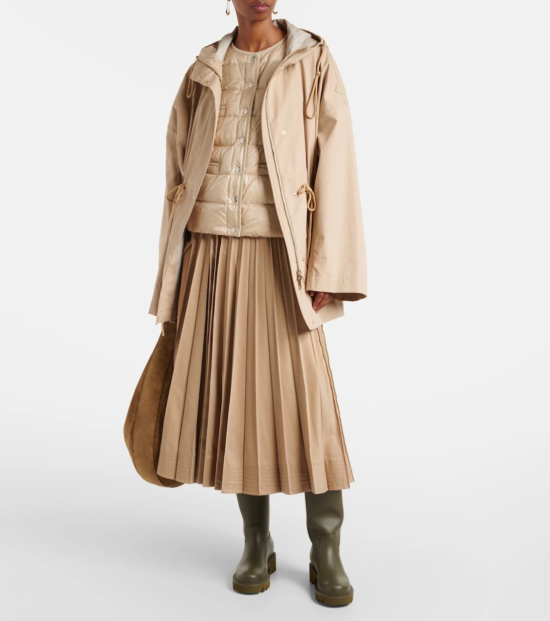 Moncler - Down-paneled virgin wool cardigan