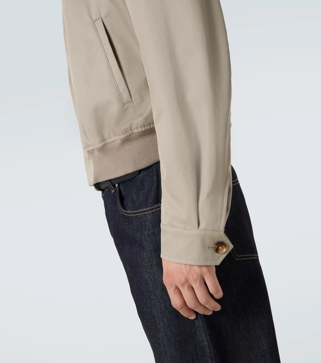 McQueen - Logo cotton gabardine jacket