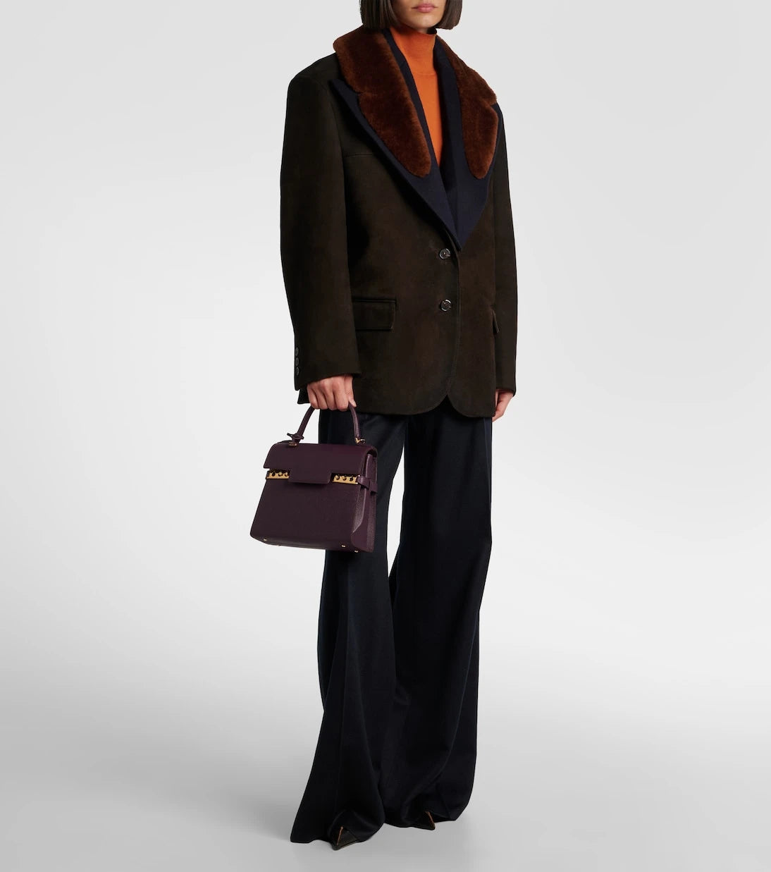 Delvaux - Tempête Medium leather tote bag