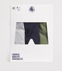 Petit Bateau Set of 3 Cotton Boxers (2-14 Years)