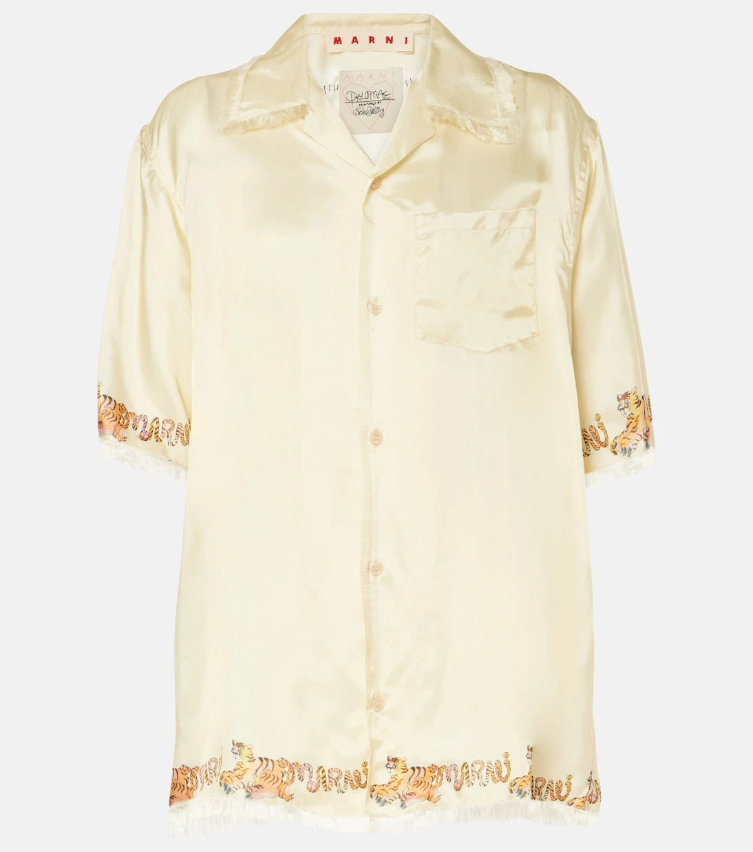Marni - Printed satin shirt