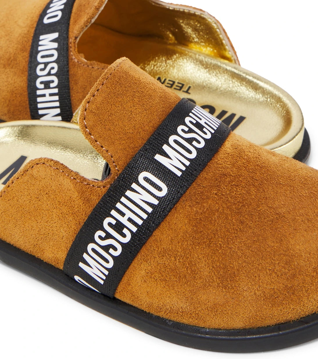 Moschino Kids - Leather clogs