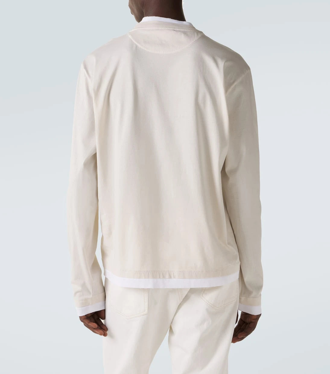 Prada - Layered cotton jersey T-shirt