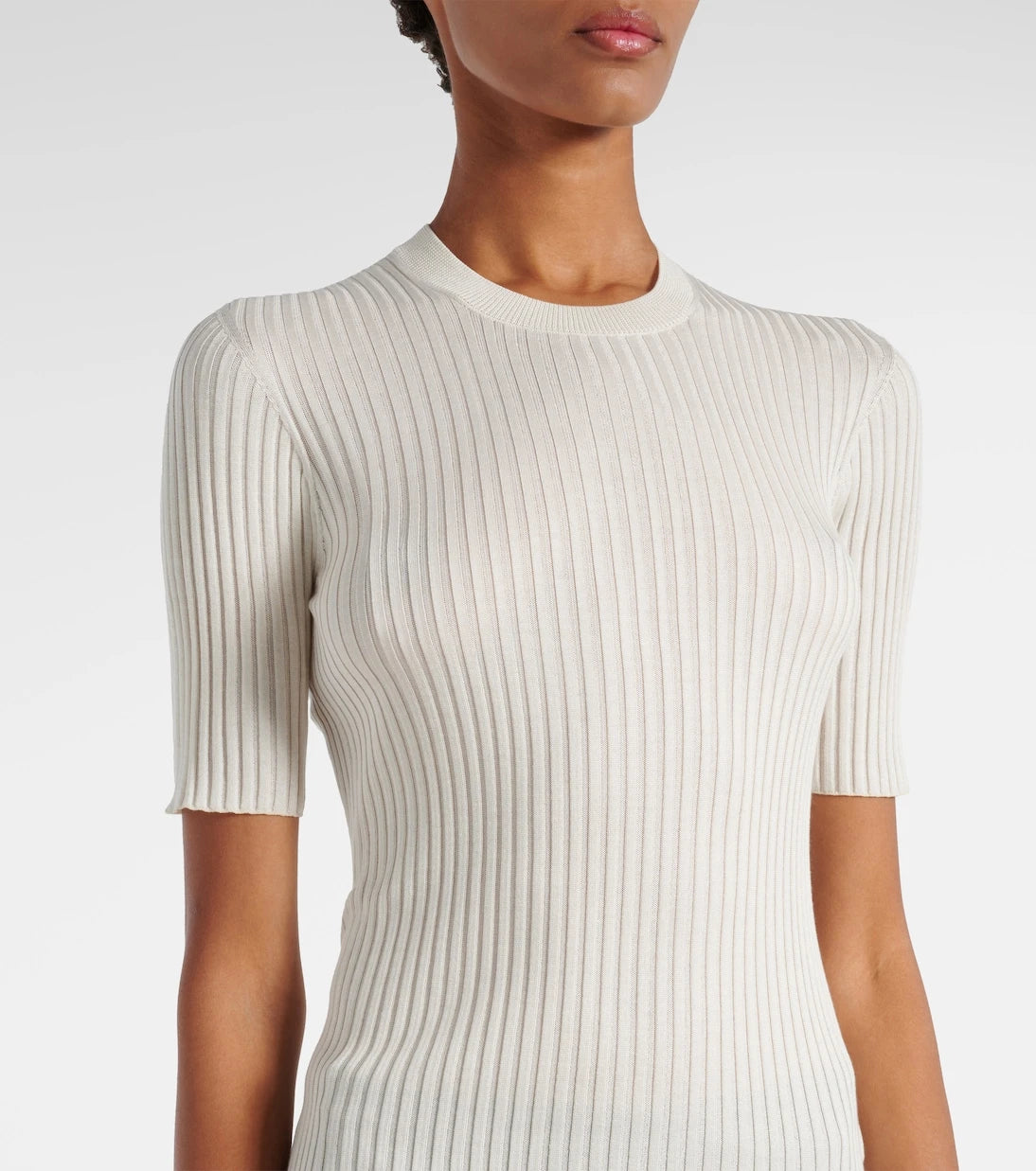 Jil Sander - Ribbed-knit silk sweater