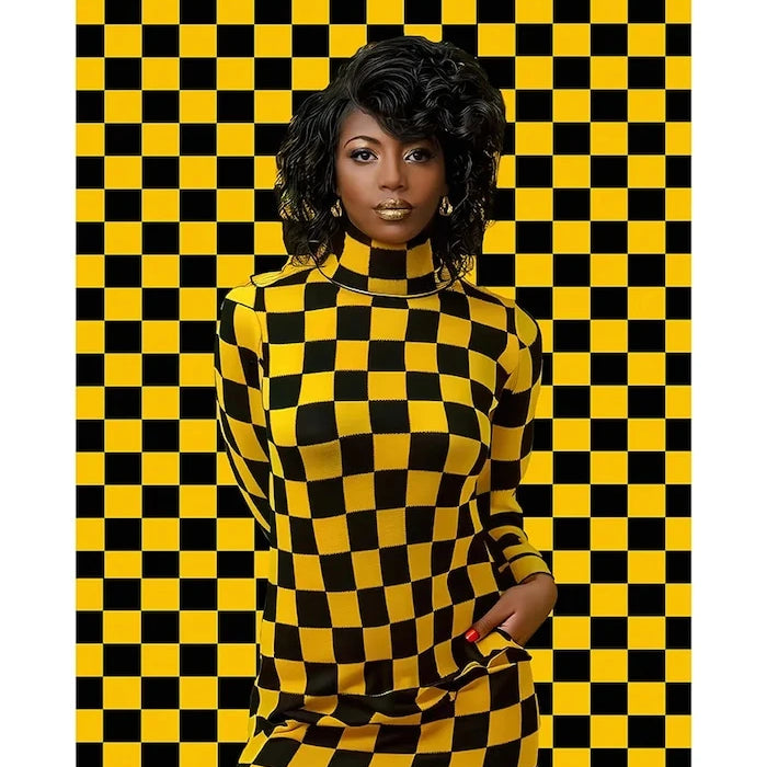 Akrilik cam üzerinde grafik a.i art HARTMAN Black Magic Woman 06 46x61 cm