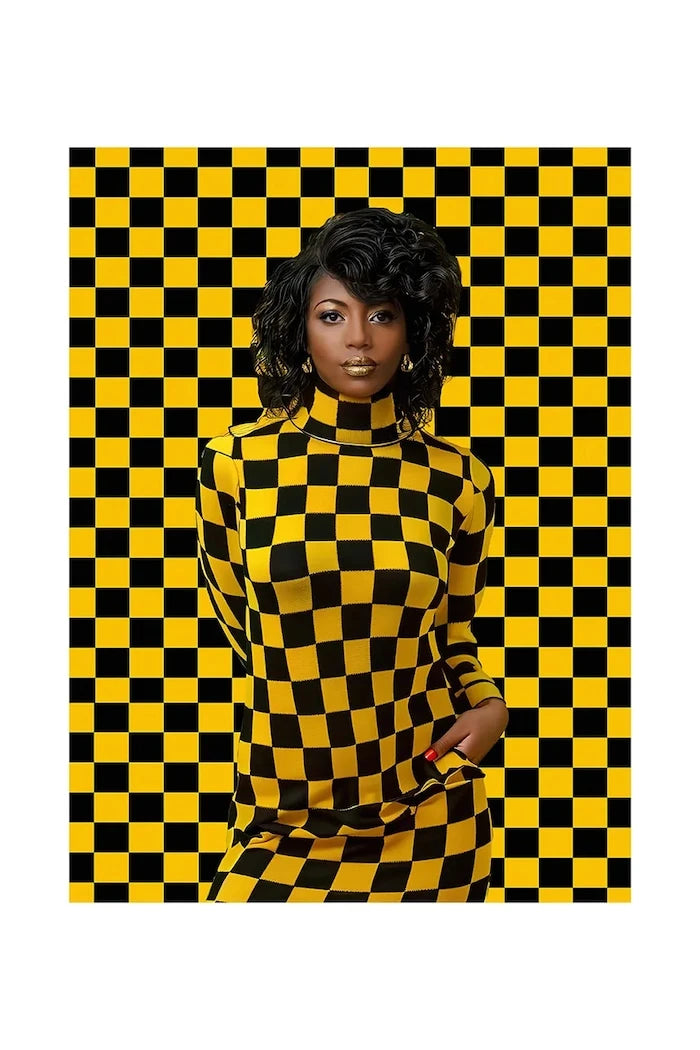 Akrilik cam üzerinde grafik a.i art HARTMAN Black Magic Woman 06 46x61 cm