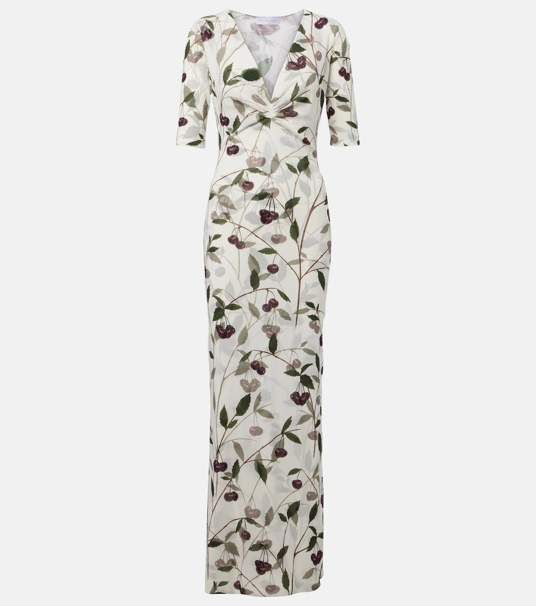 Stella McCartney - Printed mesh jersey maxi dress
