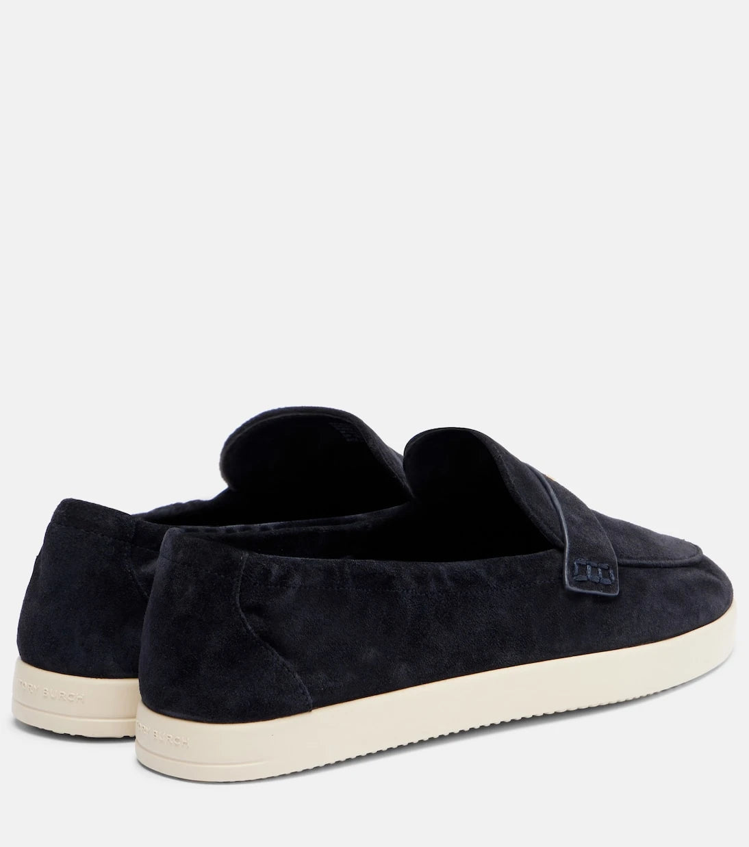 Tory Burch - Çift T süet loafer ayakkabı
