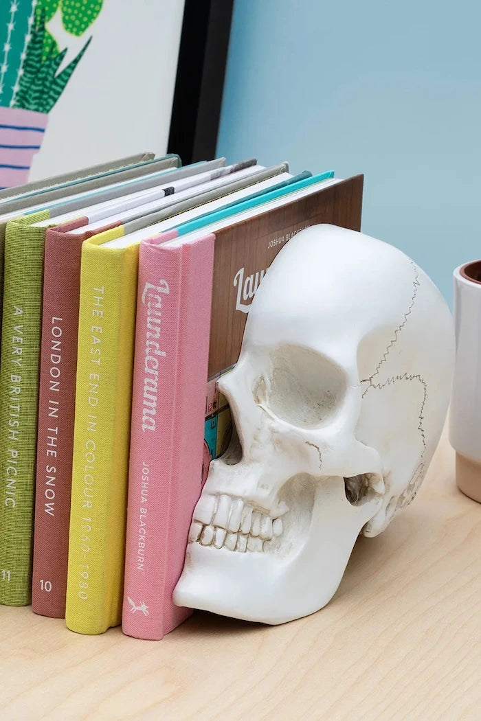 Luckies of London Skull Kitap Destekleri 12,3 x 15 x 21,5 cm (2 adet)