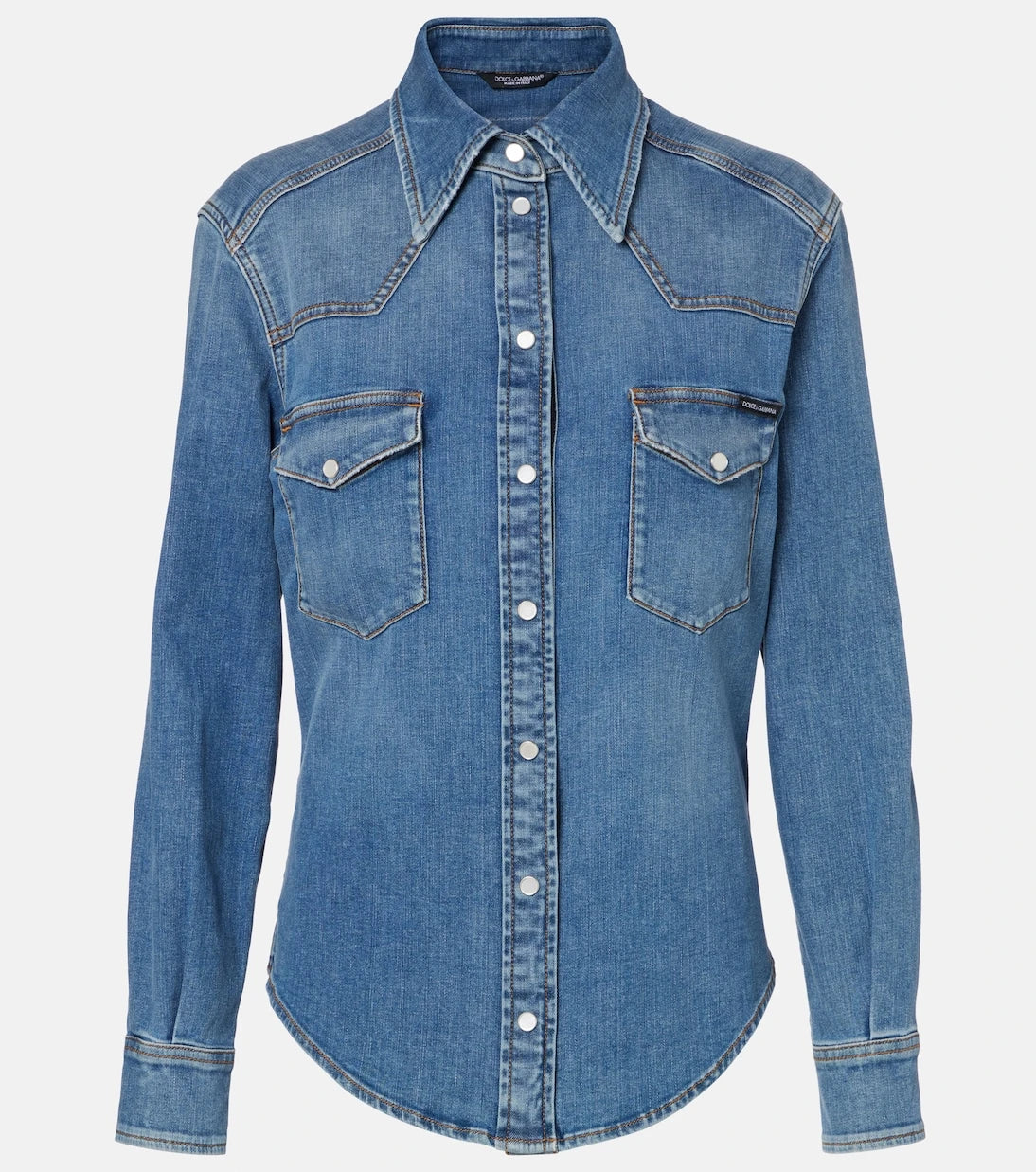 Dolce&Gabbana - Washed denim shirt