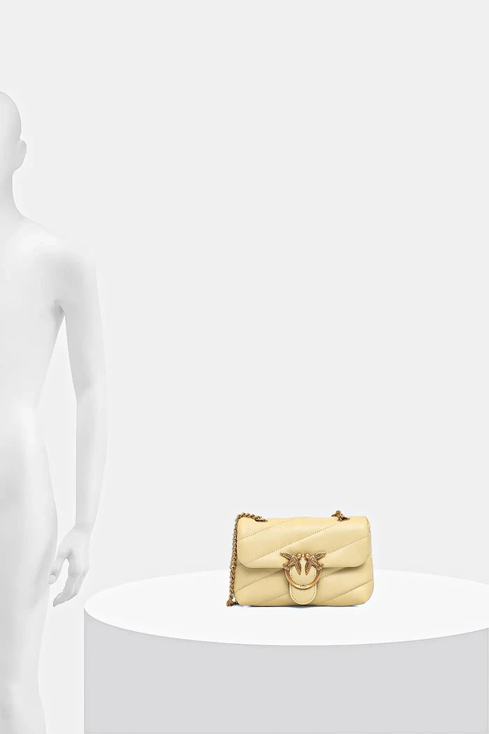 Pinko kadın deri crossbody çanta