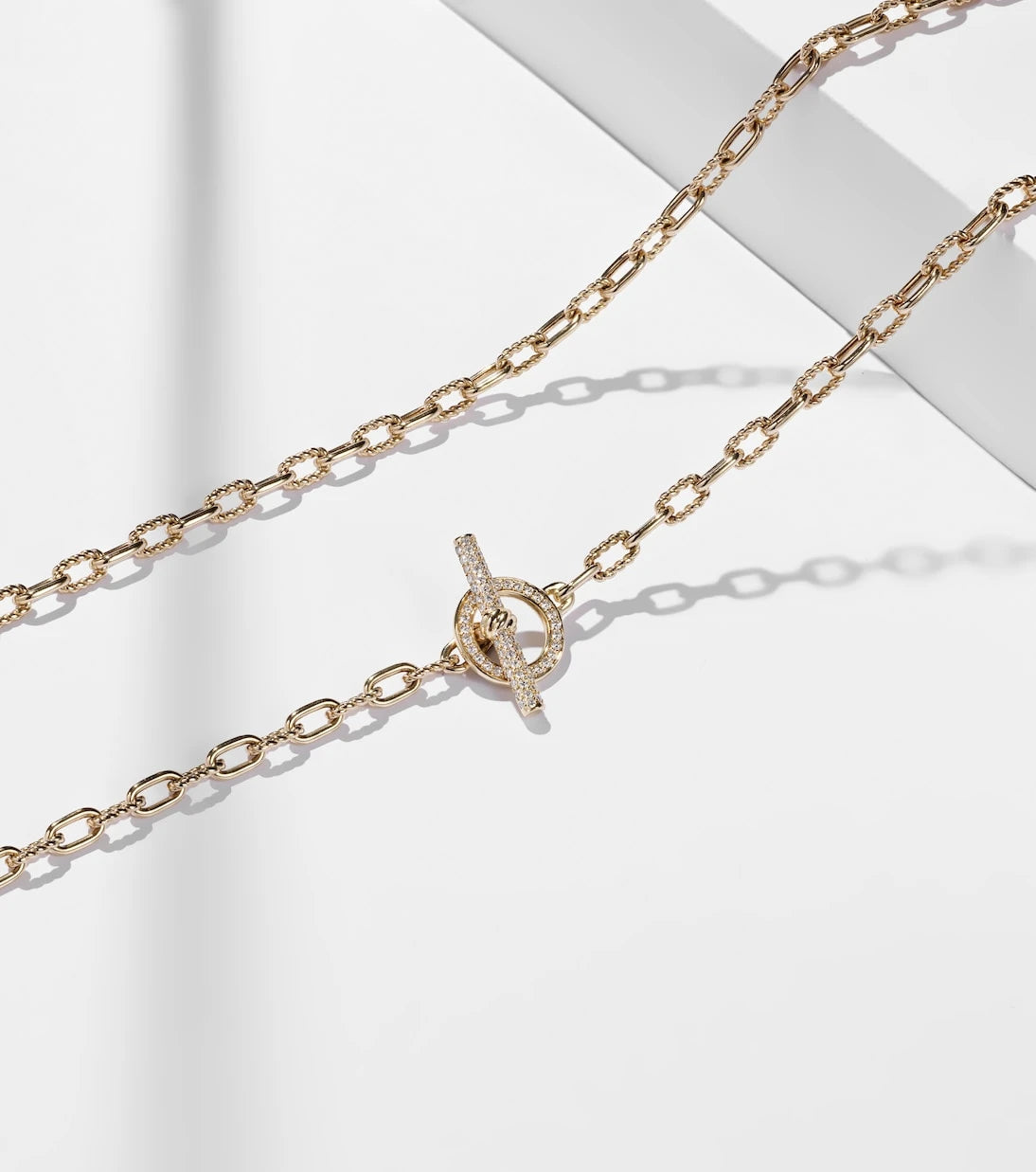David Yurman - DY Madison® 18kt gold chain necklace with diamonds