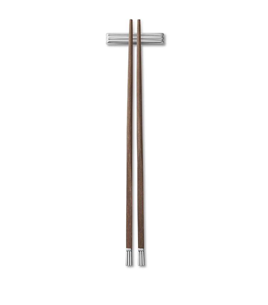 Georg Jensen Bernadotte Chopsticks with Rest (Set of 2)